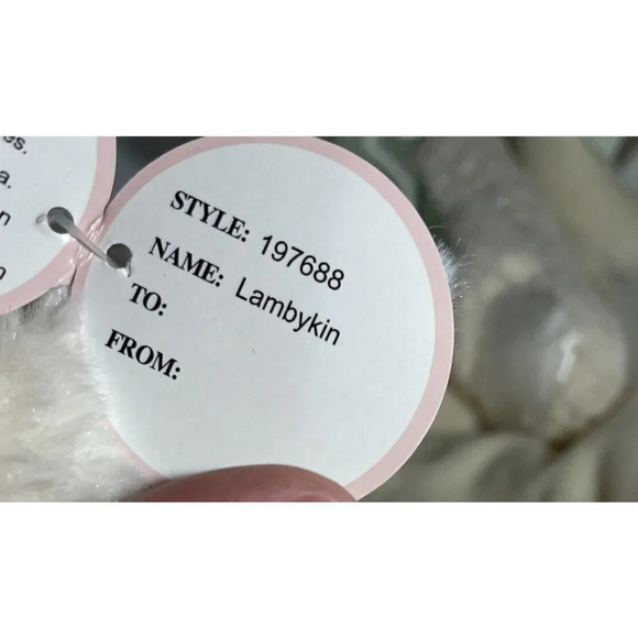 Set Of 3‎ Bearington Baby Lamby Lambykin Snuggler Rattle Stuffed Animal NEW - Picture 5 of 7